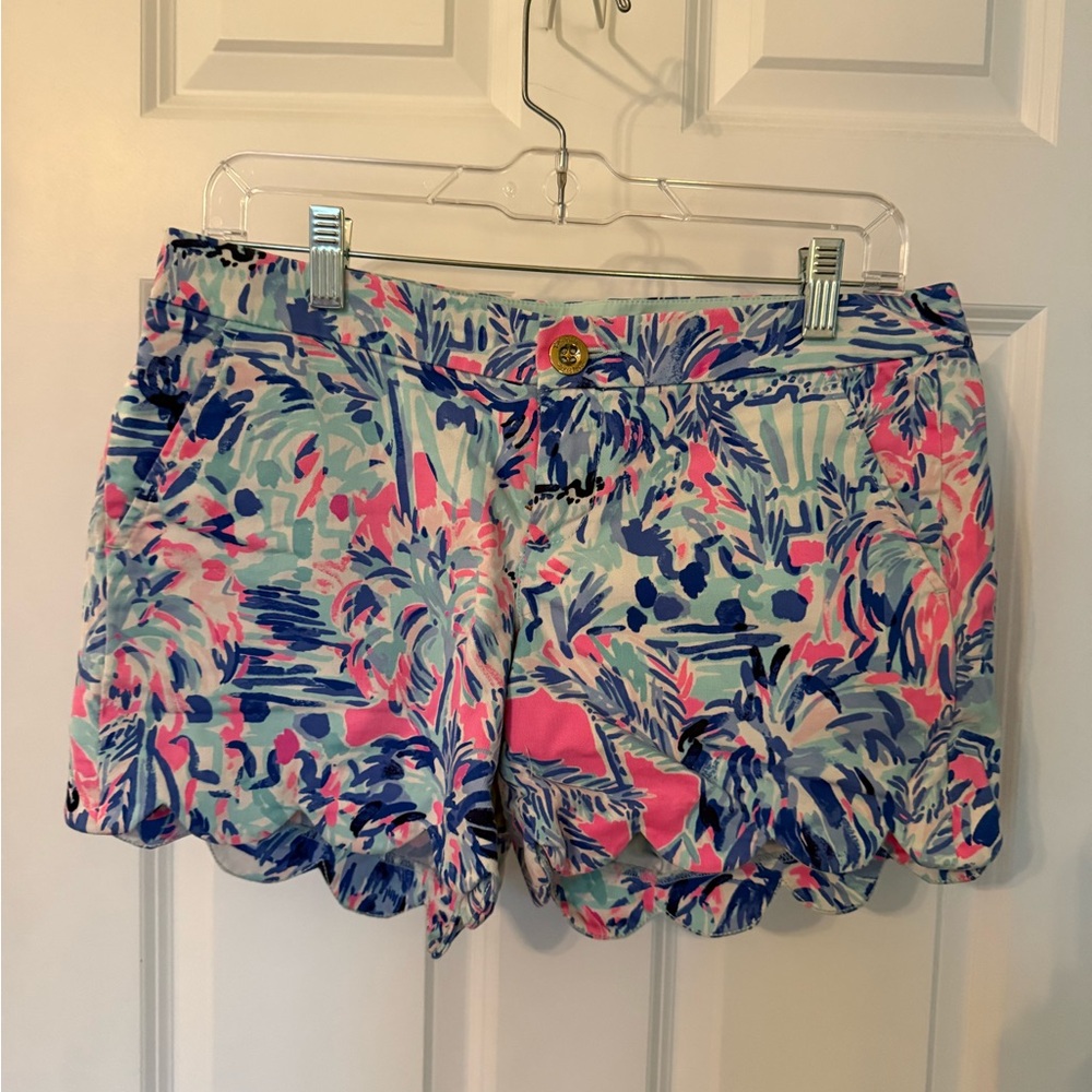Lilly Pulitzer Pink and Blue Women's Shorts